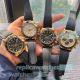 Copy Rolex Cosmo Daytona Gold Black Watches with OysterFlex Rubber Strap (7)_th.jpg